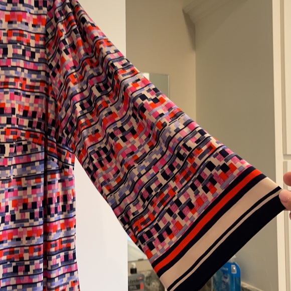 Jessica Howard Sheath Dress Multi color in pink, Navy, cream, red. Cream Liner - Picture 4 of 4